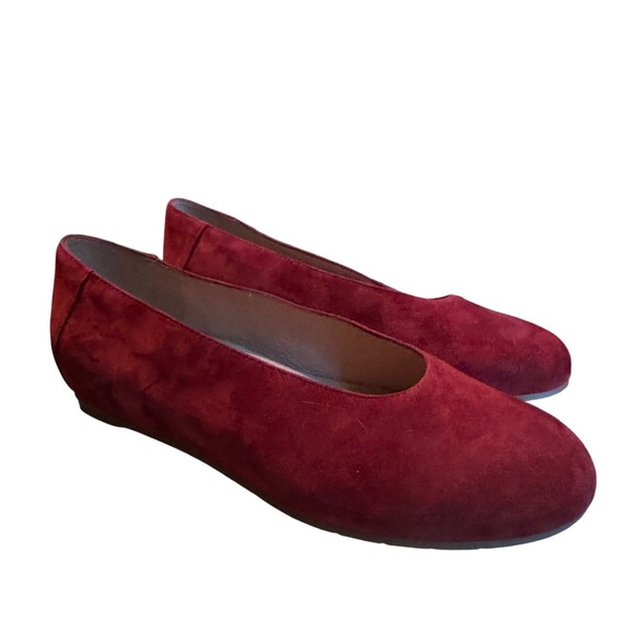 Eileen Fisher Una Ruby Suede Ballet Flats Almond Toe Slip On Shoes Size 8 - Picture 8 of 8